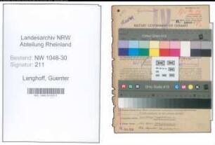 Entnazifizierung Guenter Langhoff , geb. 01.01.1909 (Spediteur)