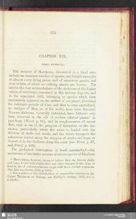 Chapter XIX. Fossil mammalia