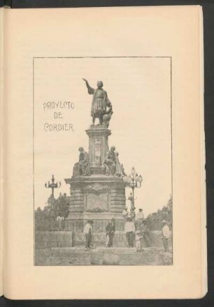 [Monumento a Colón en la Calzada de la Reforma. - Proyecto de Cordier - Fotografía]