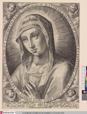[Die Jungfrau Maria; The virgin turned to the left; La vierge Marie]