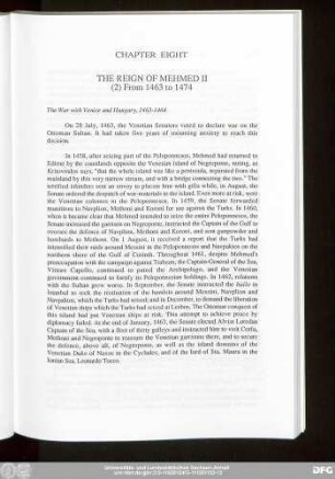 Chapter Eight The Reign Of Mehmed II (2) From 1463 to 1474