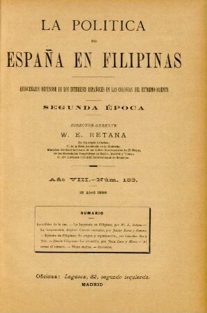 Núm. 183. 15 Abril 1898