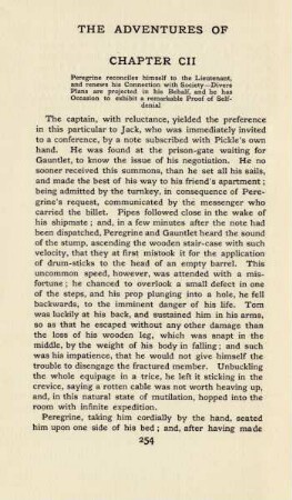 Chapter CII. Peregrine reconciles himself to the lieutenant, and renews his connection with society - ...