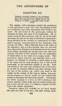 Chapter CII. Peregrine reconciles himself to the lieutenant, and renews his connection with society - ...