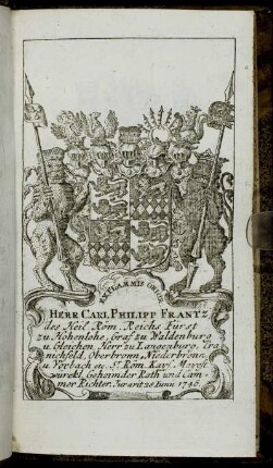 Herr Carl Philipp Frantz[...] - Herr Carl[...]