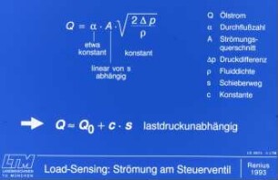 Load-Sensing: Strömung am Steuerventil