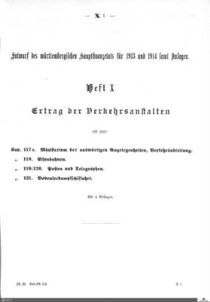 Hauptfinanzetat 1913-1914, Heft 10