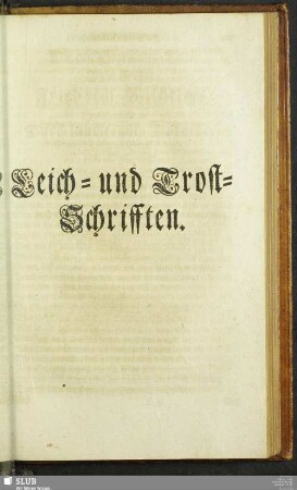 Leich- und Trost-Schrifften