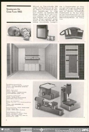 Staatspreis für Gute Form 1983 : Staatspreis für Gute Form 1983