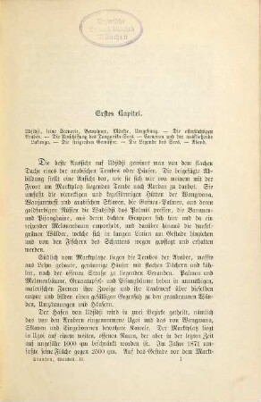 Durch den dunklen Welttheil oder die Quellen des Nils, Reisen um die grossen Seen des äquatorialen Afrika und den Livingstone-Fluß abwärts nach dem Atlantischen Ocean : von Henry M. Stanley. Aus dem Englischen von C. Böttger. Mit 240 Abbildungen und 10 Karten, 2