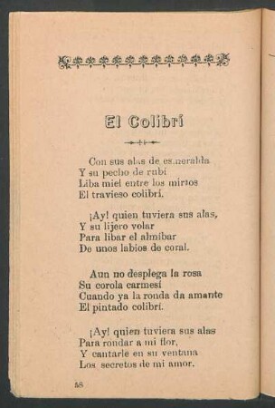 El colibrí
