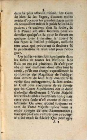 Très-Humbles, Et Très-Respectueuses Remontrances Que présentent au Roi, notre très-honoré & Souverain Seigneur, les Gens tenant sa Cour des Comptes, Aides & Finances de Normandie