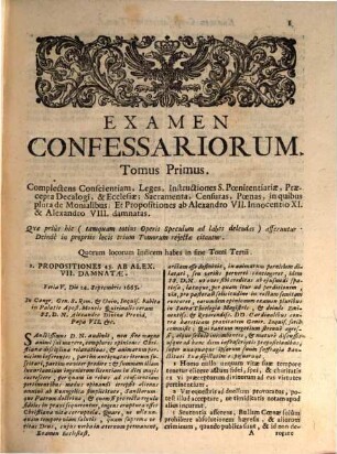 Examen Ecclesiasticum : In quo ... casus conscientiae ... resolvuntur