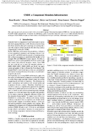 CMDI: a component metadata infrastructure