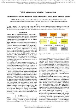 CMDI: a component metadata infrastructure