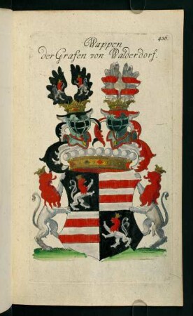 436r-436v, 436. Wappen der Grafen von Walderdorf