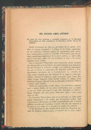 Del Buenos Aires antiguo