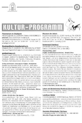 Kultur-Programm