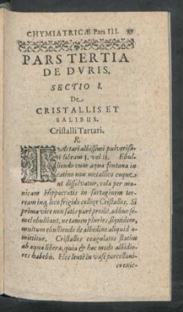 Pars Tertia De Duris.