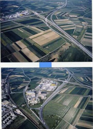 AS Gärtringen (AK Herrenberg) Ausfahrt über Kreisel.