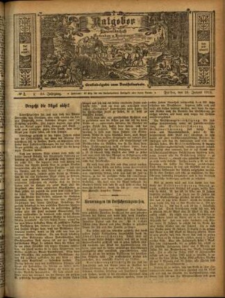 Ausgabe vom Sonntag, den 26. Januar 1913.