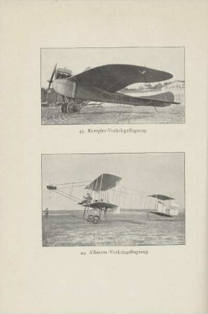 Rumpler-Vorkriegsflugzeug ; Albatros-Vorkriegsflugzeug