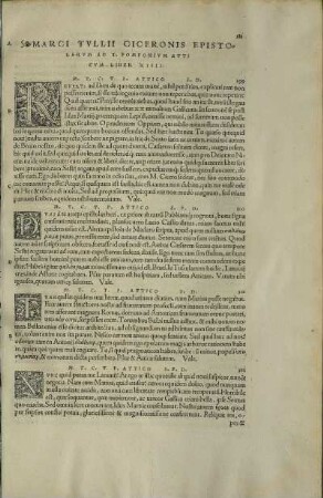 Marci Tvllii Ciceronis Epistolarvm Ad T. Pomponivm Atticvm Liber XIIII.
