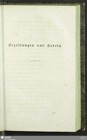 Erzählungen und Fabeln