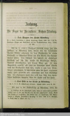 Die Sagen des Herzogthums Sachsen-Altenburg