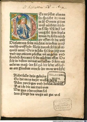 Kalender : Iatromathematisches Hausbuch