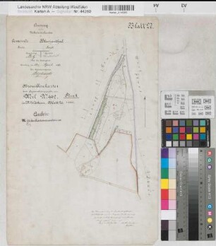 Werl (Werl), Separation Werl, Bl. 27 Brouillonkarte 1 Blumenthal Flur 1