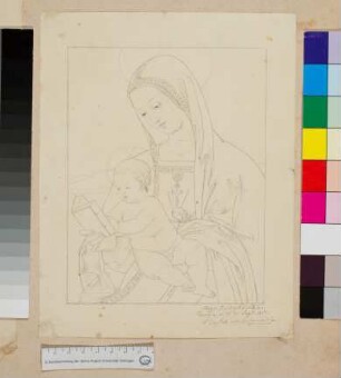 nach der Raffael zugeschriebenen Madonna del Libro