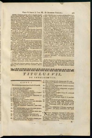 469-486, Titulus VII. De Indulgentiis.