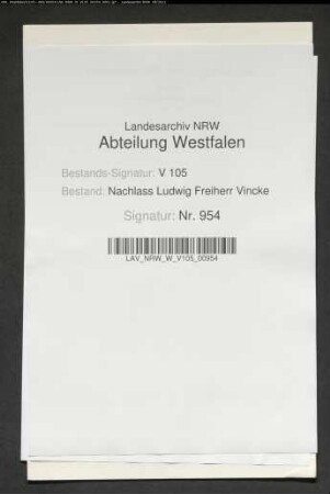 1 Brief von Ostman von der Leye