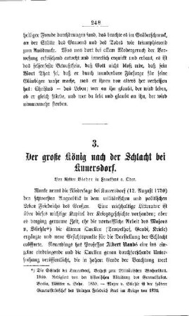 Der große König nach der Schlacht bei Kunersdorf