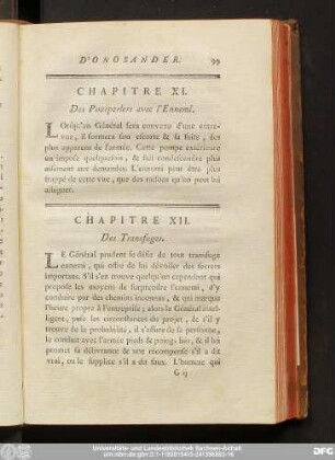 Chapitre XI. Desparlers avec l'Ennemi.