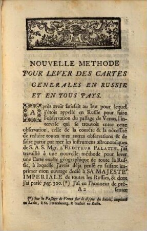 Nouvelle methode por lever ... une Carte Générale ... de ... Russie