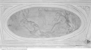Ausmalung des Salone, Szenen aus der Mythologie, Merkur schläfert Argus mit Musik ein