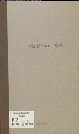 Kirchenbuchduplikate der katholischen Gemeinde St. Otger (H 1815-1848), beschädigt. (Gemeinde: Katholische Gemeinde St. Otger)