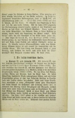 7. Die salisch-fränkischen Kaiser