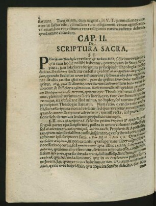 Cap. II. De Scriptura Sacra