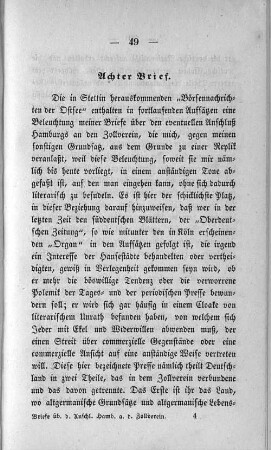 Achter Brief.
