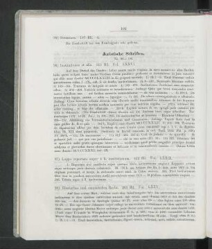 Juristische Schriften.