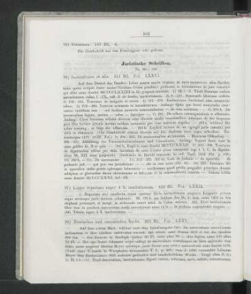 Juristische Schriften.