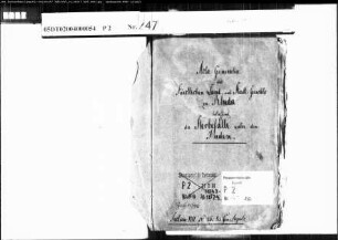 Belegakte zum Zivilstandsregister der Juden der Kreisgerichtskommission Rheda, Kreis Wiedenbrück mit den Orten Gütersloh, Herzebrock, Rheda (T 1847-1874)