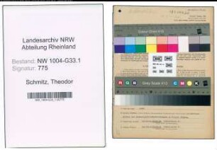Entnazifizierung Theodor Schmitz , geb. 05.07.1899 (Lehrer)