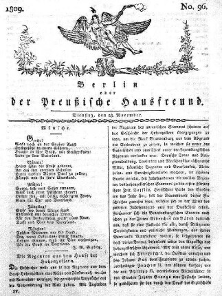 No. 96., 28. November 1809