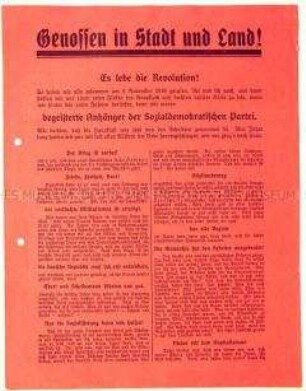 Programmatischer Wahlaufruf der Deutschnationalen Volkspartei gegen SPD und KPD anlässlich der Reichstagswahl Mai 1924