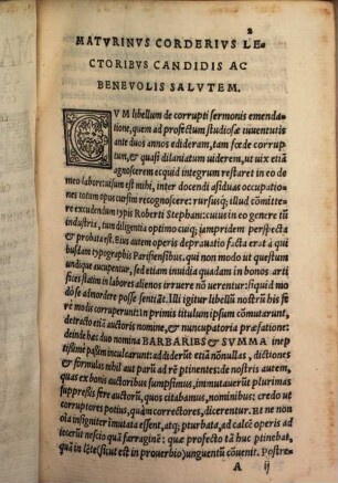 De corrupti Sermonis emendatione et latine loquendi ratione : liber unus