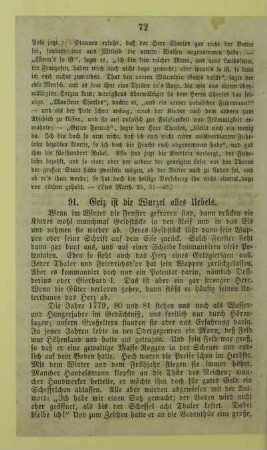 91. Geiz ist die Wurzel alles Uebels